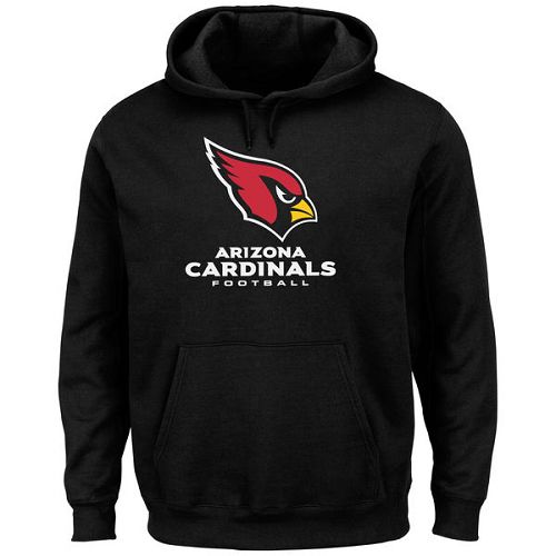 Men's Arizona Cardinals Black Critical Victory Pullover Hoodie