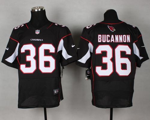  Cardinals #36 Deone Bucannon Black Alternate Men's Stitched NFL Elite Jersey