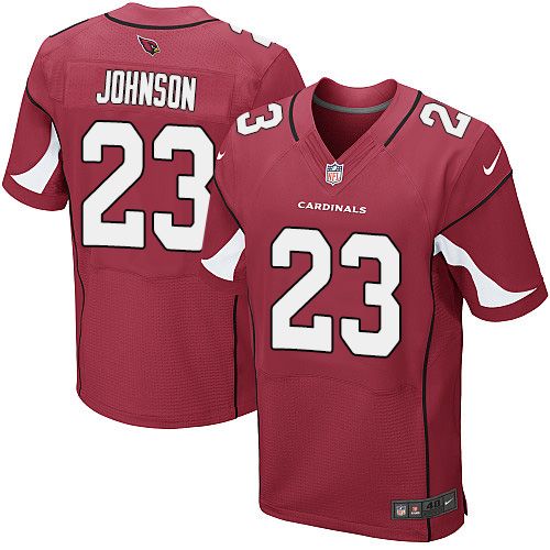  Cardinals #23 Chris Johnson Red Team Color Men's Stitched NFL Elite Jersey