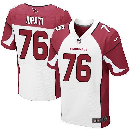  Cardinals #76 Mike Iupati White Men's Stitched NFL Elite Jersey