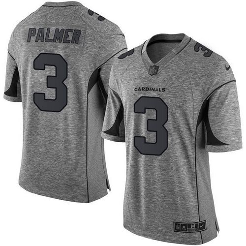  Cardinals #3 Carson Palmer Gray Men's Stitched NFL Limited Gridiron Gray Jersey