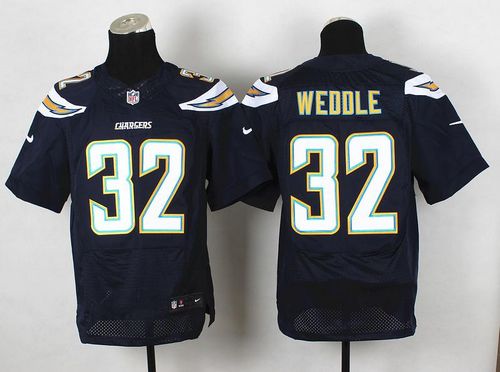  Chargers #32 Eric Weddle Navy Blue Team Color Men's Stitched NFL New Elite Jersey
