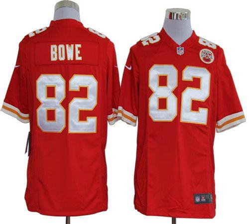  Chiefs #82 Dwayne Bowe Red Team Color Men's Stitched NFL Game Jersey