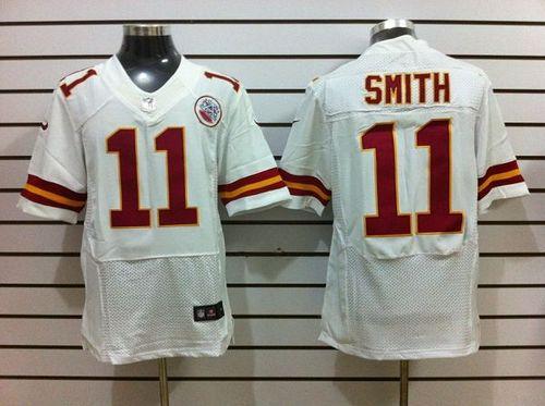  Chiefs #11 Alex Smith White Men's Stitched NFL Elite Jersey