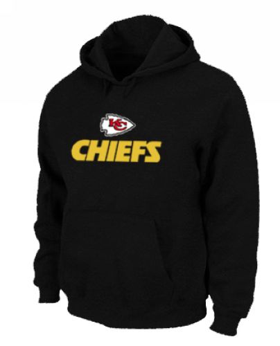 Kansas City Chiefs Authentic Logo Pullover Hoodie Black