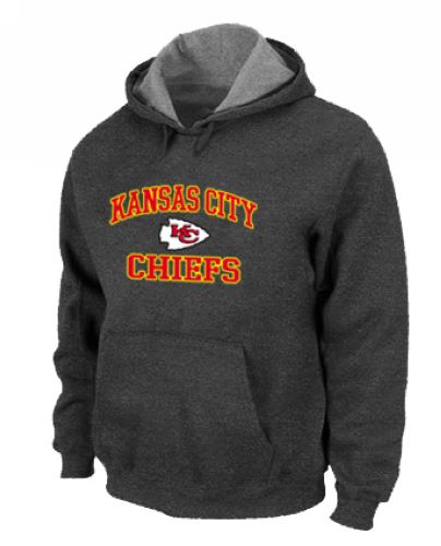 Kansas City Chiefs Heart & Soul Pullover Hoodie Dark Grey