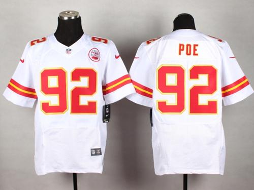  Chiefs #92 Dontari Poe White Men's Stitched NFL Elite Jersey