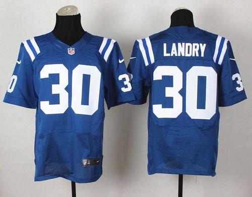  Colts #30 LaRon Landry Royal Blue Team Color Men's Stitched NFL Elite Jersey