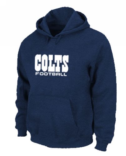 Indianapolis Colts Authentic Font Pullover Hoodie Dark Blue