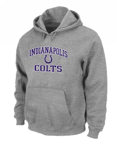 Indianapolis Colts Heart & Soul Pullover Hoodie Grey