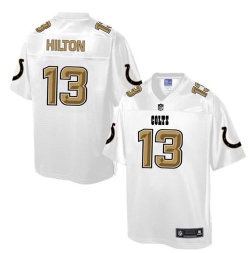  Colts #13 T.Y. Hilton White Men's NFL Pro Line Fashion Game Jersey