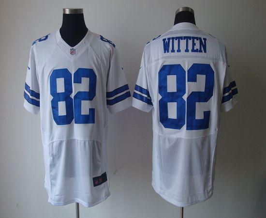  Cowboys #82 Jason Witten White Men's Stitched NFL Elite Jersey