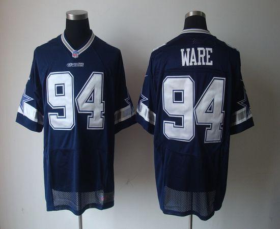  Cowboys #94 DeMarcus Ware Navy Blue Team Color Men's Stitched NFL Elite Jersey