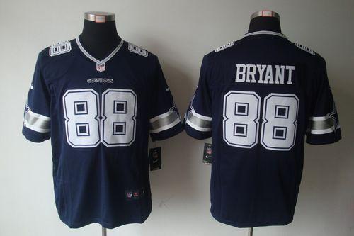  Cowboys #88 Dez Bryant Navy Blue Team Color Men's Stitched NFL Limited Jersey