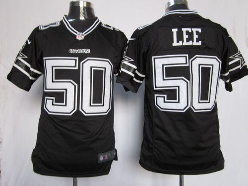  Cowboys #50 Sean Lee Black Shadow Men's Stitched NFL Game Jersey