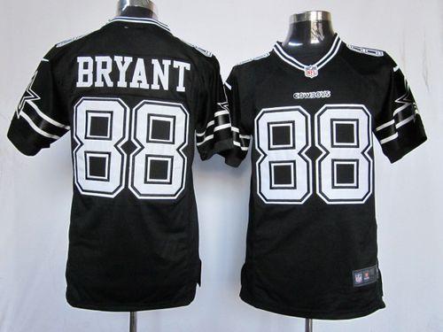  Cowboys #88 Dez Bryant Black Shadow Men's Stitched NFL Game Jersey