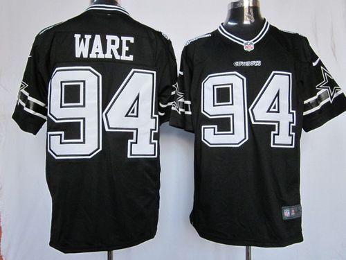  Cowboys #94 DeMarcus Ware Black Shadow Men's Stitched NFL Game Jersey