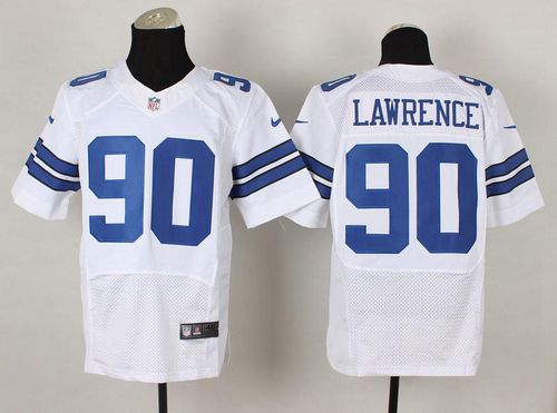  Cowboys #90 Demarcus Lawrence White Men's Stitched NFL Elite Jersey