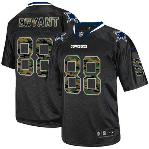  Cowboys #88 Dez Bryant Black Men's Stitched NFL Elite Camo Fashion Jersey