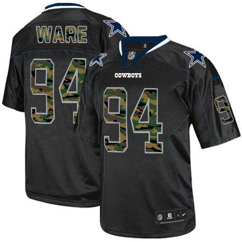  Cowboys #94 DeMarcus Ware Black Men's Stitched NFL Elite Camo Fashion Jersey