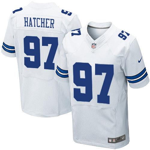  Cowboys #97 Jason Hatcher White Men's Stitched NFL Elite Jersey