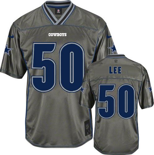  Cowboys #50 Sean Lee Grey Men's Stitched NFL Elite Vapor Jersey