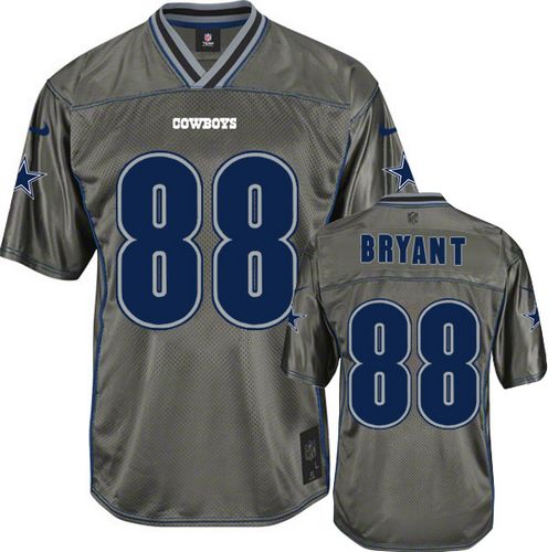  Cowboys #88 Dez Bryant Grey Men's Stitched NFL Elite Vapor Jersey