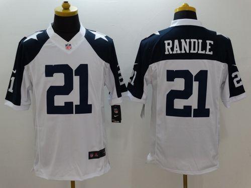  Cowboys #21 Joseph Randle White Thanksgiving Throwback Men's Stitched NFL Limited Jersey