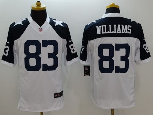  Cowboys #83 Terrance Williams White Thanksgiving Throwback Men's Stitched NFL Limited Jersey