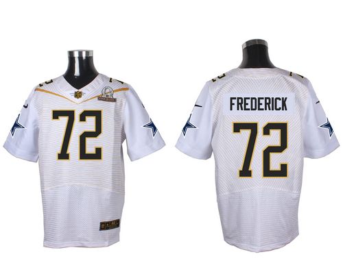  Cowboys #72 Travis Frederick White 2016 Pro Bowl Men's Stitched NFL Elite Jersey