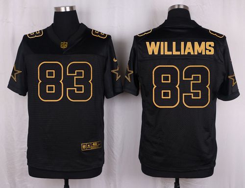  Cowboys #83 Terrance Williams Black Men's Stitched NFL Elite Pro Line Gold Collection Jersey