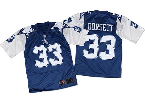  Cowboys #33 Tony Dorsett Navy Blue/White Throwback Men's Stitched NFL Elite Jersey