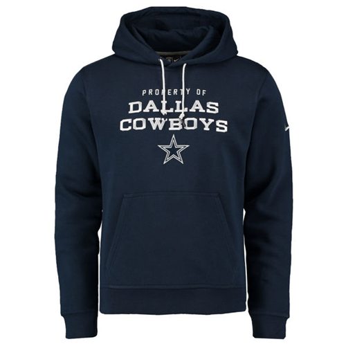 Dallas Cowboys  Stadium Classic Club Fleece Pullover Hoodie Navy