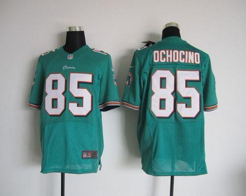  Dolphins #85 Chad Ochocinco Aqua Green Team Color Men's Stitched NFL Elite Jersey