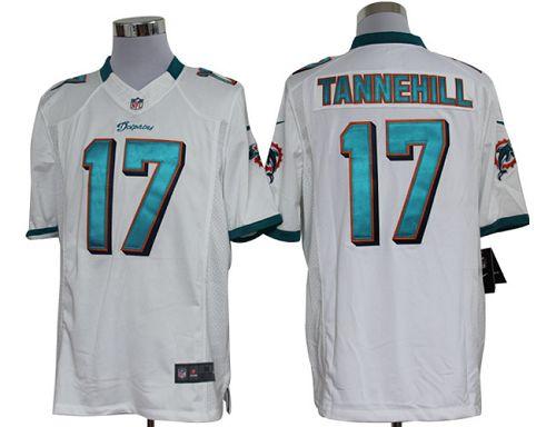  Dolphins #17 Ryan Tannehill White Men's Stitched NFL Limited Jersey