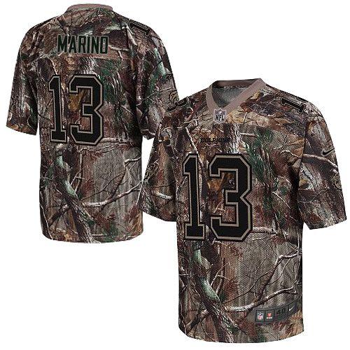  Dolphins #13 Dan Marino Camo Men's Stitched NFL Realtree Elite Jersey