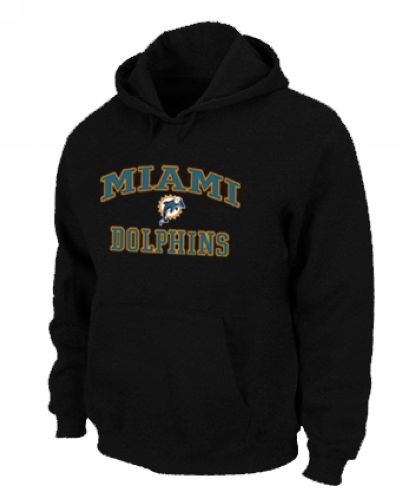 Miami Dolphins Heart & Soul Pullover Hoodie Black