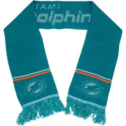 Miami Dolphins Aqua Green Metallic Thread Scarf