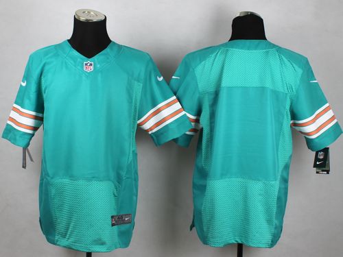  Dolphins Blank Aqua Green Alternate Men's Stitched NFL Elite Jersey