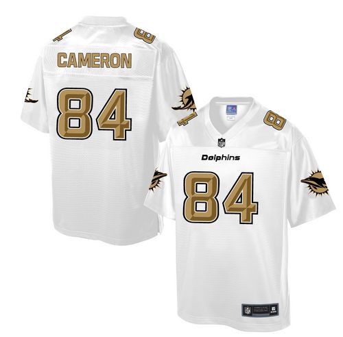  Dolphins #84 Jordan Cameron White Men's NFL Pro Line Fashion Game Jersey
