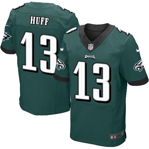  Eagles #13 Josh Huff Midnight Green Team Color Men's Stitched NFL New Elite Jersey