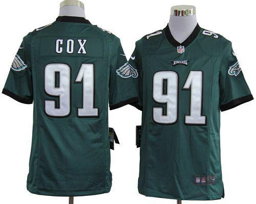  Eagles #91 Fletcher Cox Midnight Green Team Color Men's Stitched NFL Game Jersey