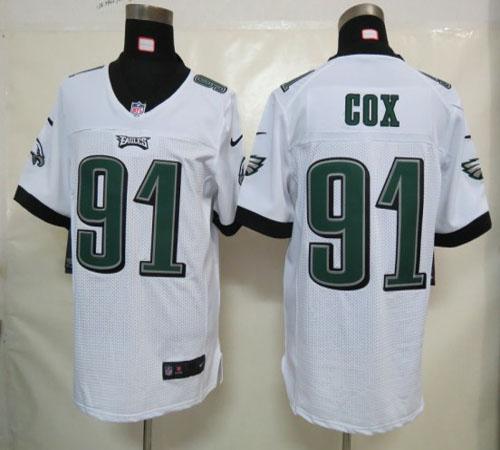  Eagles #91 Fletcher Cox White Men's Stitched NFL Elite Jersey