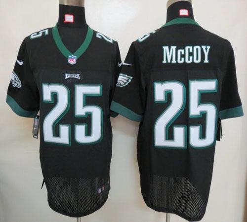  Eagles #25 LeSean McCoy Black Alternate Men's Stitched NFL Elite Jersey