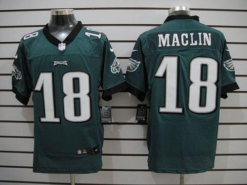  Eagles #18 Jeremy Maclin Midnight Green Team Color Men's Stitched NFL Elite Jersey