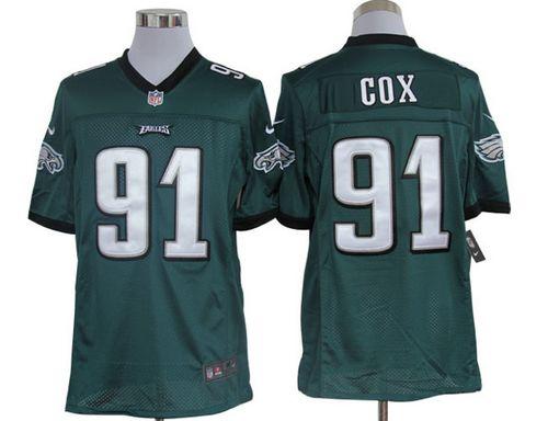  Eagles #91 Fletcher Cox Midnight Green Team Color Men's Stitched NFL Limited Jersey