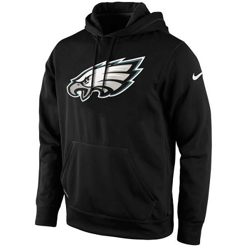 Men's Philadelphia Eagles  Black KO Logo Essential Hoodie