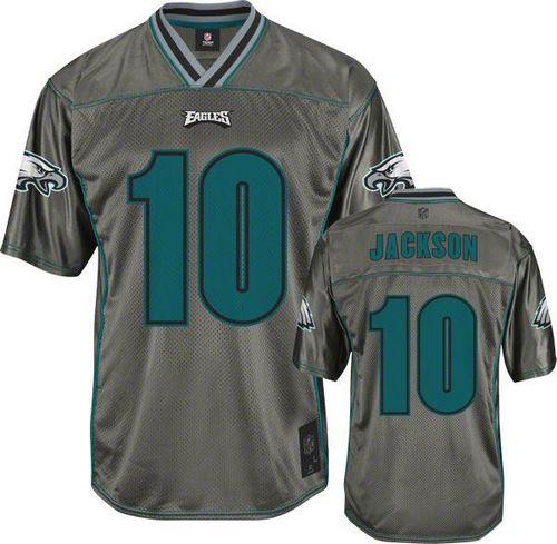  Eagles #10 DeSean Jackson Grey Men's Stitched NFL Elite Vapor Jersey