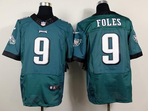  Eagles #9 Nick Foles Midnight Green Team Color Men's Stitched NFL New Elite Jersey