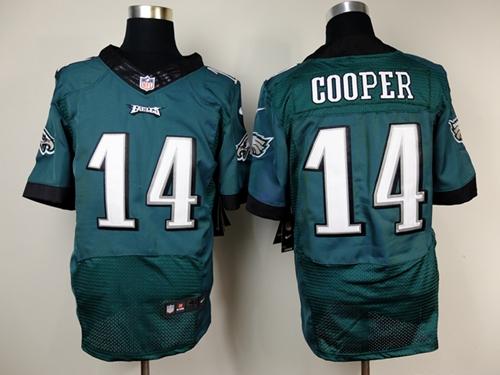  Eagles #14 Riley Cooper Midnight Green Team Color Men's Stitched NFL New Elite Jersey